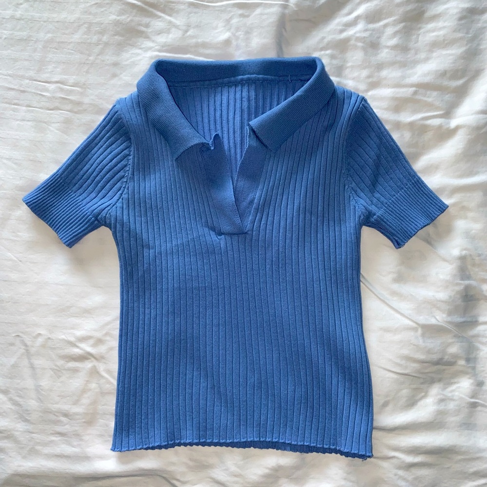 baby blue unmarked sweater top